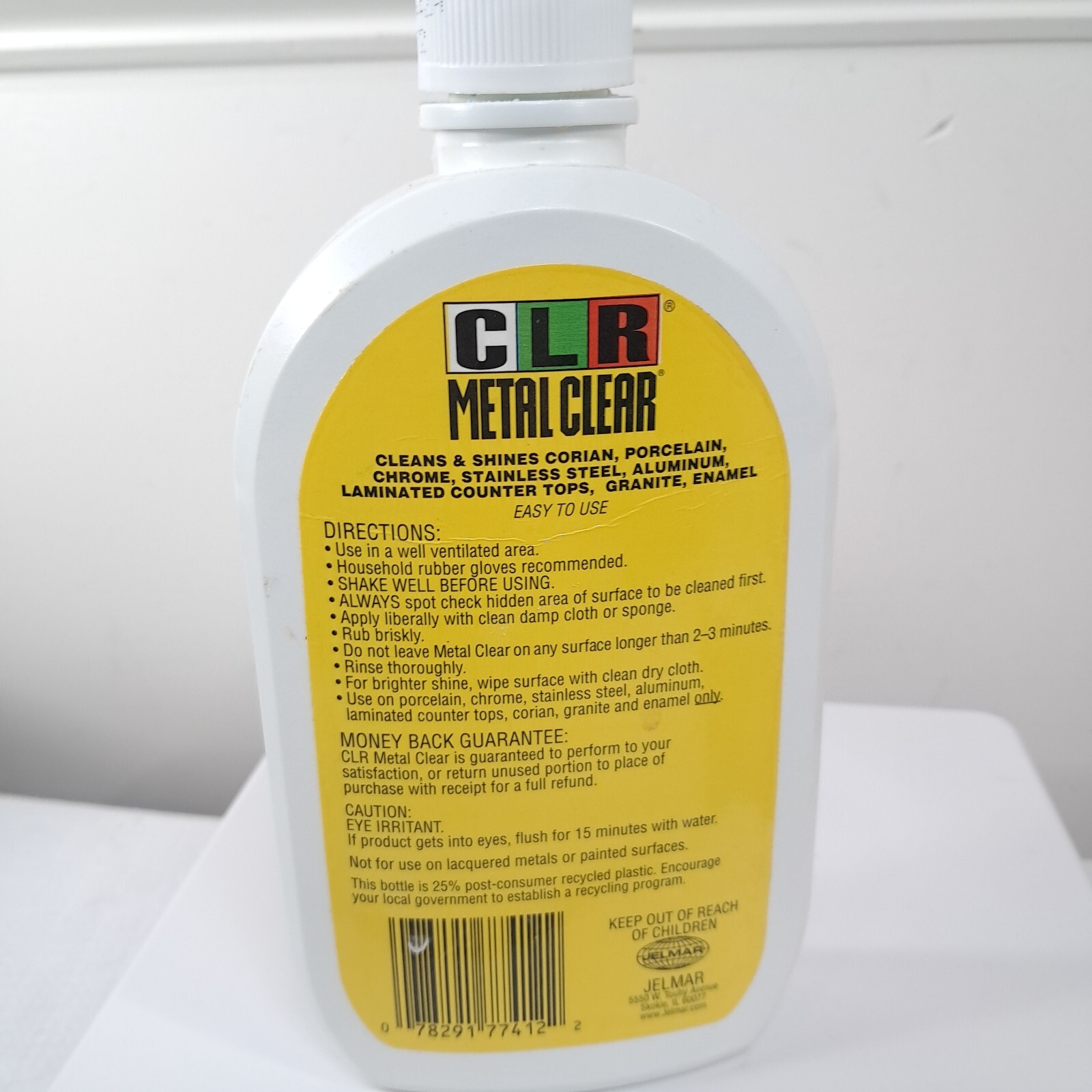 CLR Metal Clear Cleans Shines Porcelain Chrome Stainless Aluminum cleaner 12 oz
