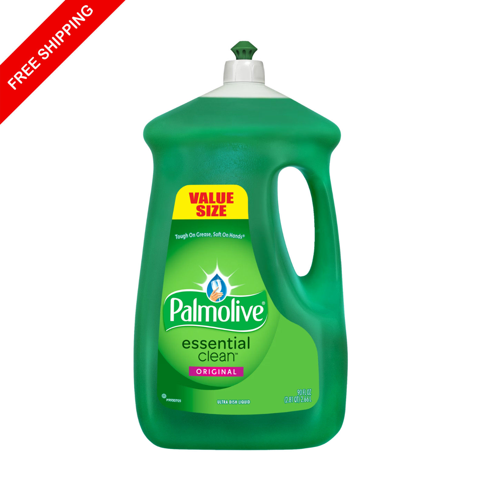 Palmolive Dishwashing Liquid, Original Scent, Green, 90oz Bottle. Pack of 2