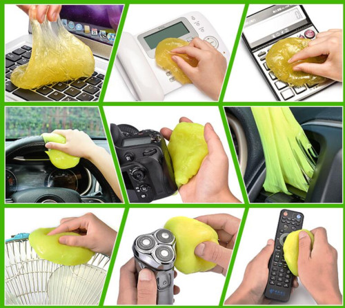 NEW Super Clean High-Tech Cleaning Compound Gel Reusable Handy All Purpose Tools