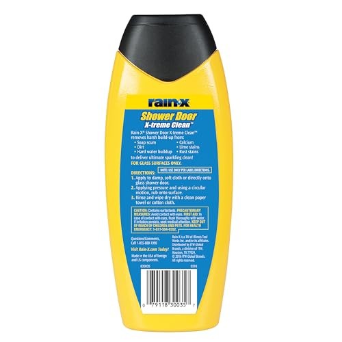 Rain X X Treme Clean Shower Door Cleaner 12 Oz Extreme Shine Soap Scum Removal