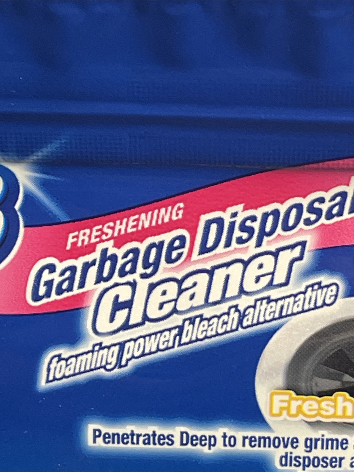 Scrub Free Garbage Disposal Cleaner Packets Fresh Lemons Foaming 12pk 24 Total