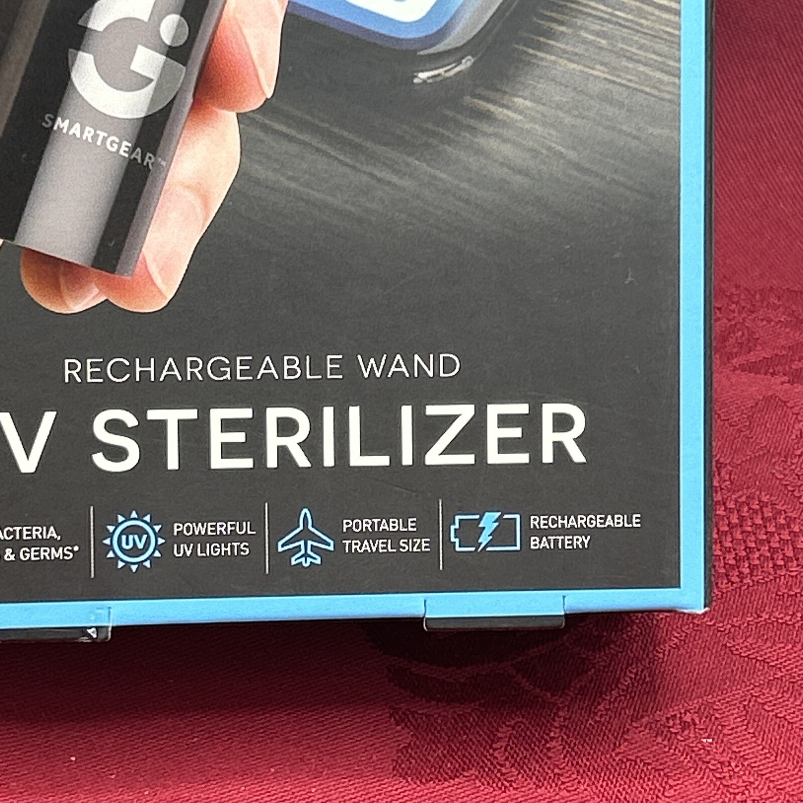 Smartgear Led Sterilization Wand New In Box Eliminates 99.9% Germs And Bacteria