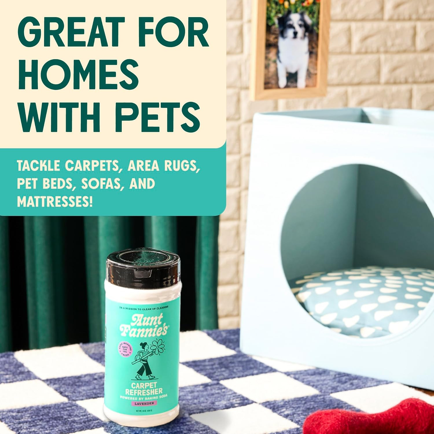 Carpet Refresher & Deodorizer Powder, Multi-Purpose Carpet, Rug, and Upholstery