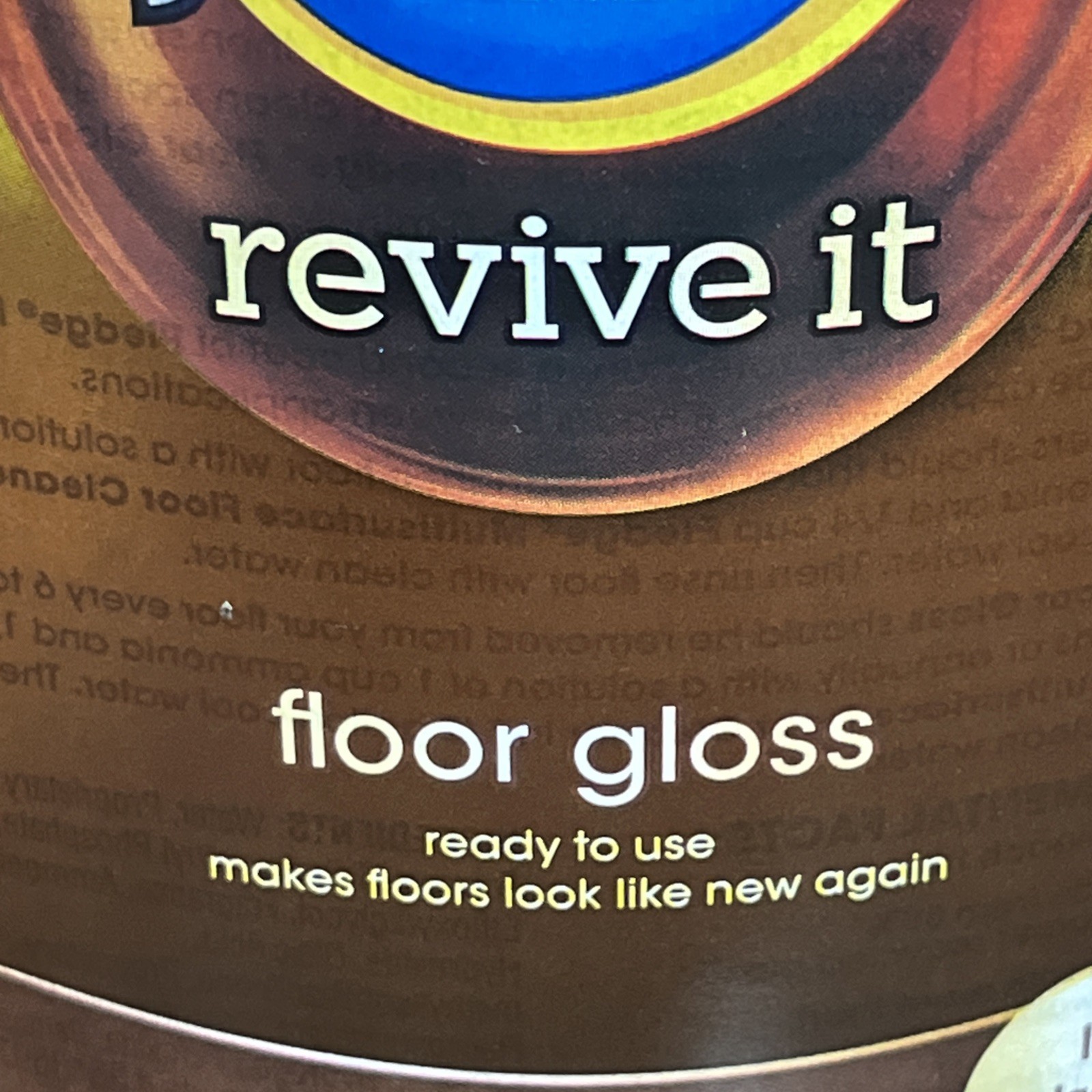 Pledge Revive It Original Floor Gloss Cleaner for Long Lasting Shine 27 oz NEW