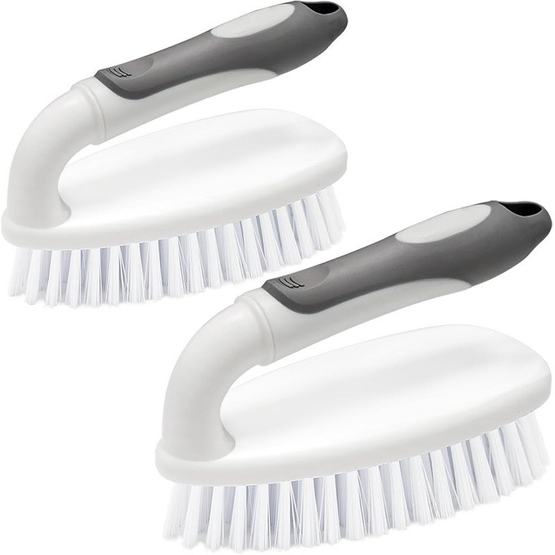 Heavy Duty Cleaning Brush Ergonomic Grip Non Slip Durable Bristles Easy Storage
