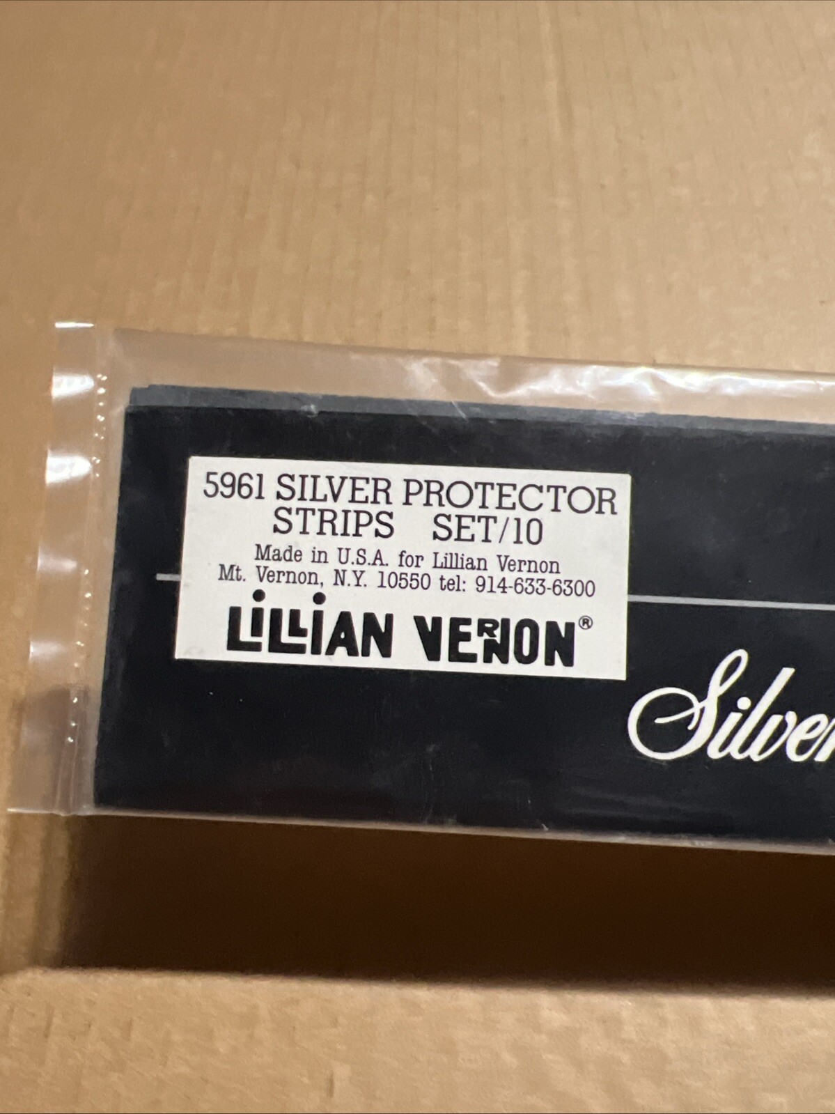 Lillian Vernon Silver Protector Strips – Set Of 10 – Sealed