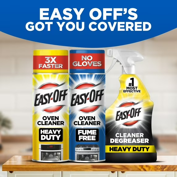 Easy-Off Fume Free Oven Cleaner Foam, Removes Grease & Burned-On Food, For Ovens