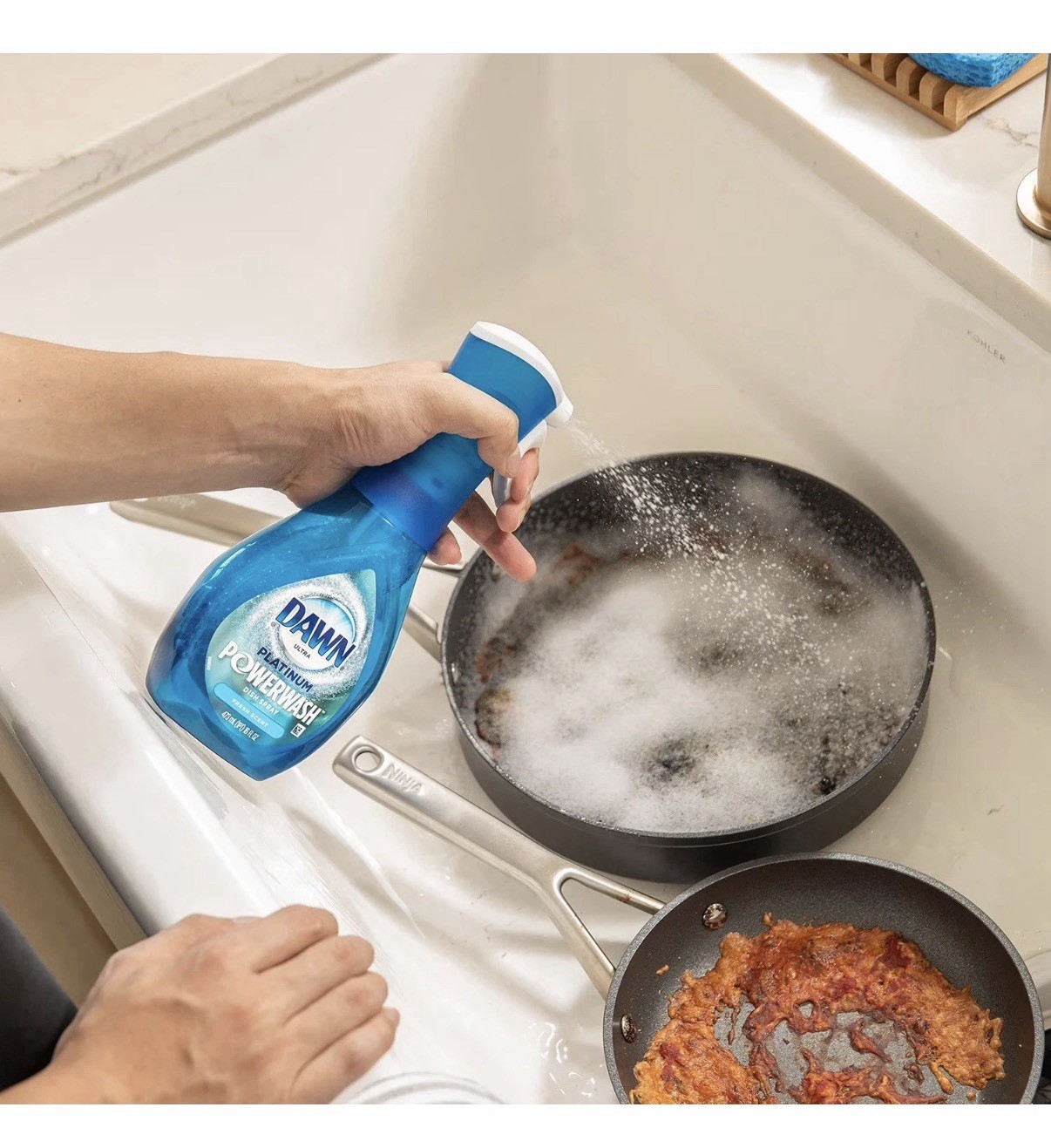 Dawn Platinum Plus Powerwash Dish Spray Set Fresh Scent 1 Bottle +2 Refills 64.5