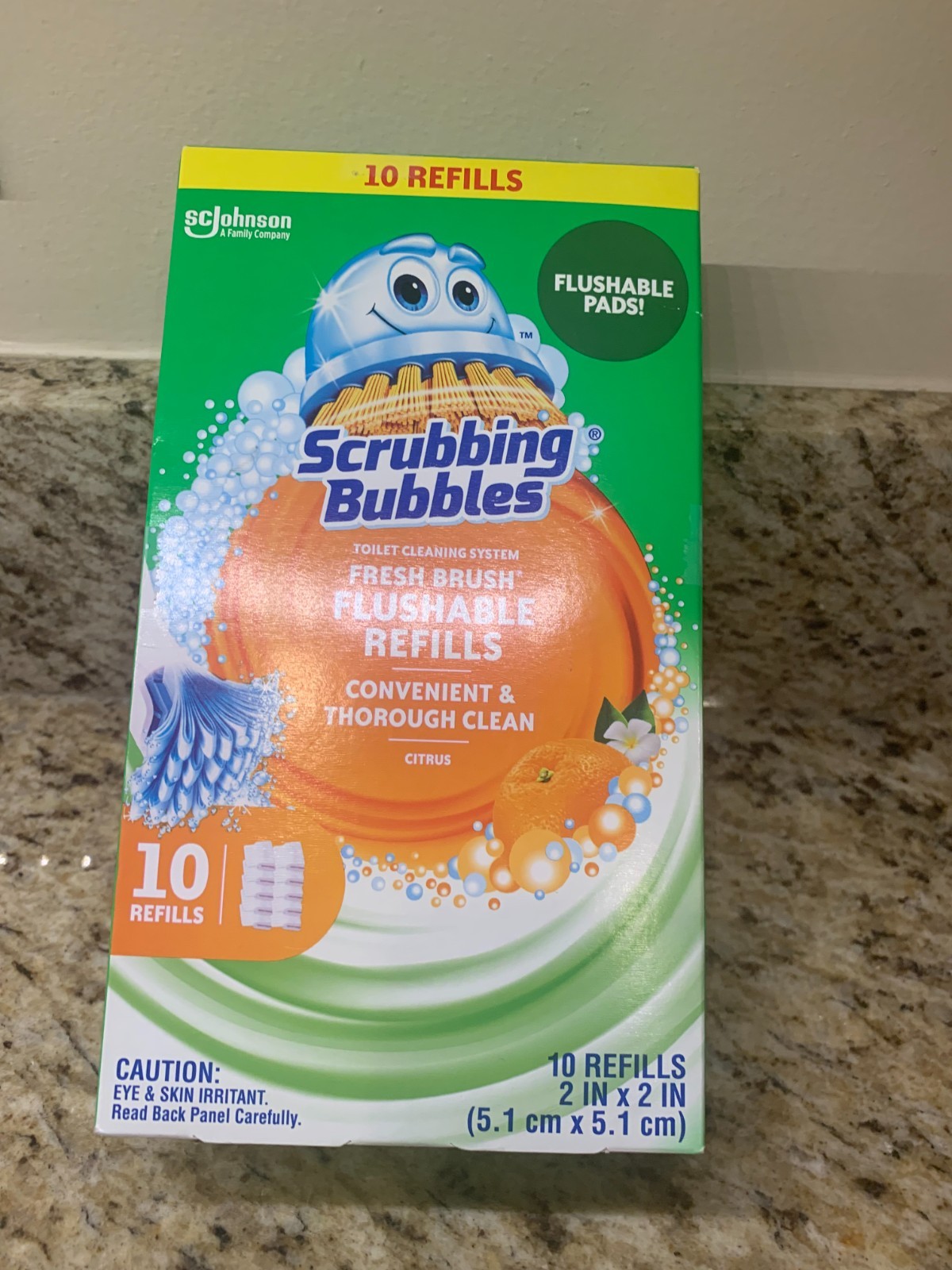 Scrubbing Bubbles Toilet Wand Refills 20 Ct • Flushable Pads • 2 Packs of 10