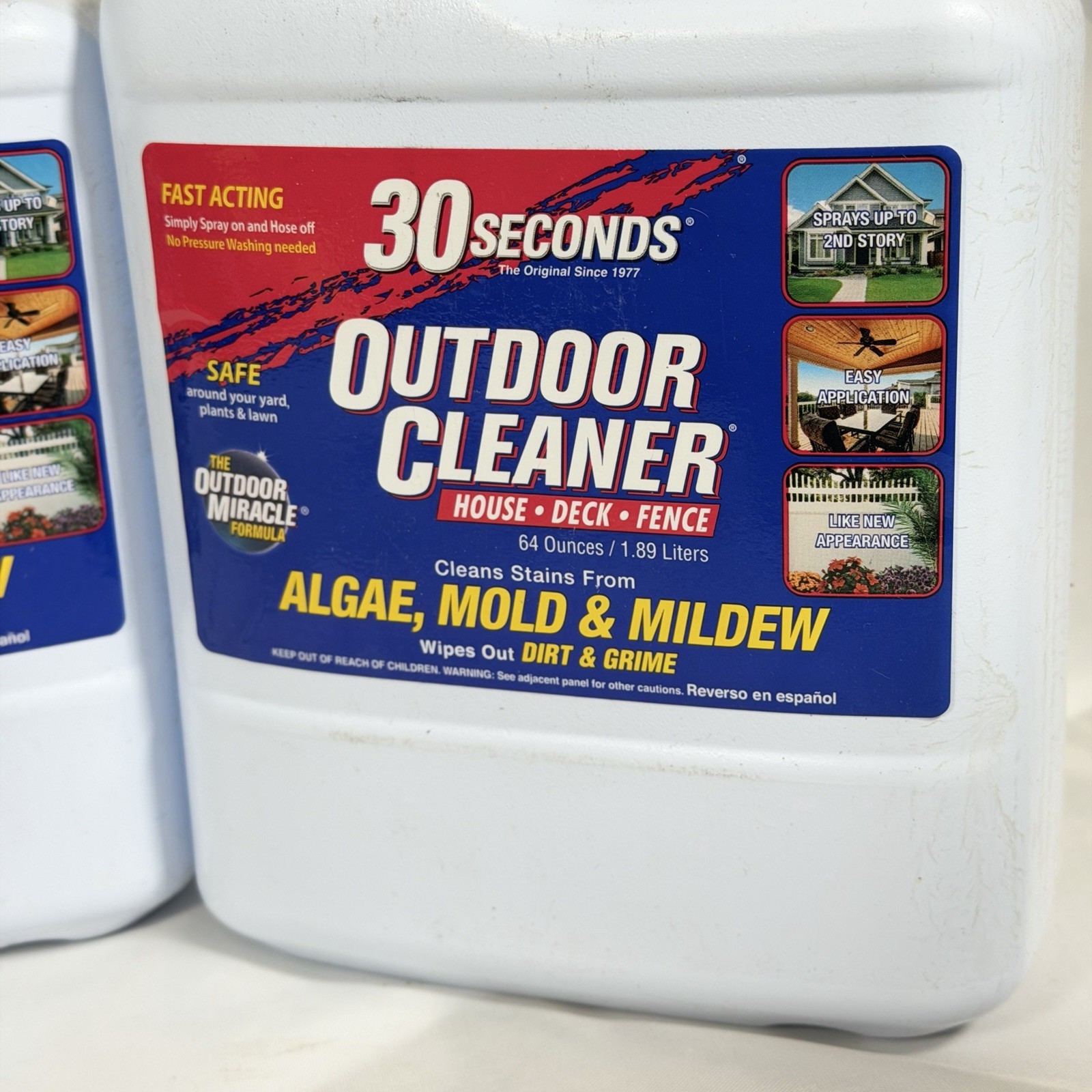 3 Pack Outdoor Cleaner Cleans Moss & Algae from House Vinyl Siding Deck LIQ040