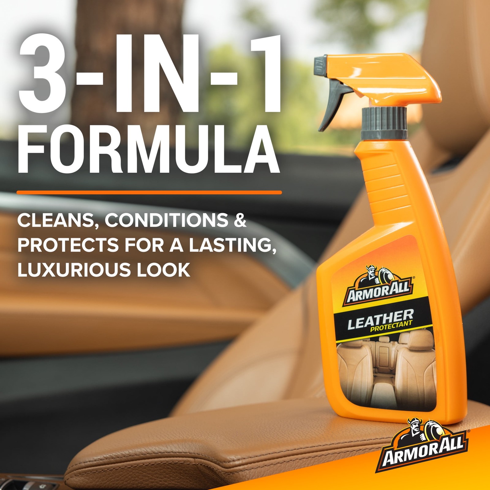 Leather Care Car Cleaning Spray Deep Cleansing Protective Agents 16 fl oz