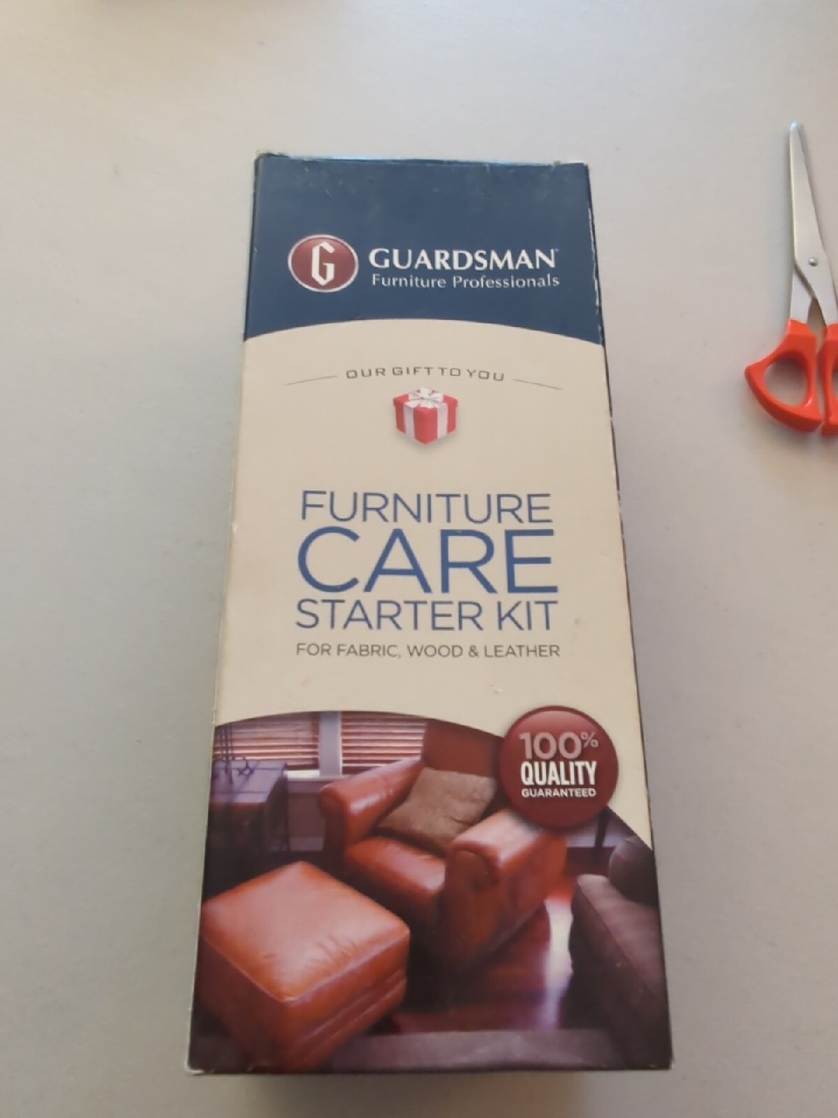 Guardsman Furniture Care Kit For Fabric Leather Wood In Original Box Wipes Cloth