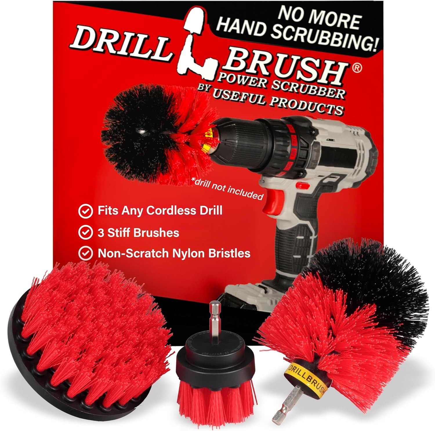 Cordless Power Scrubber Kit for Siding, Driveways, and Fireplace Cleaning Needs