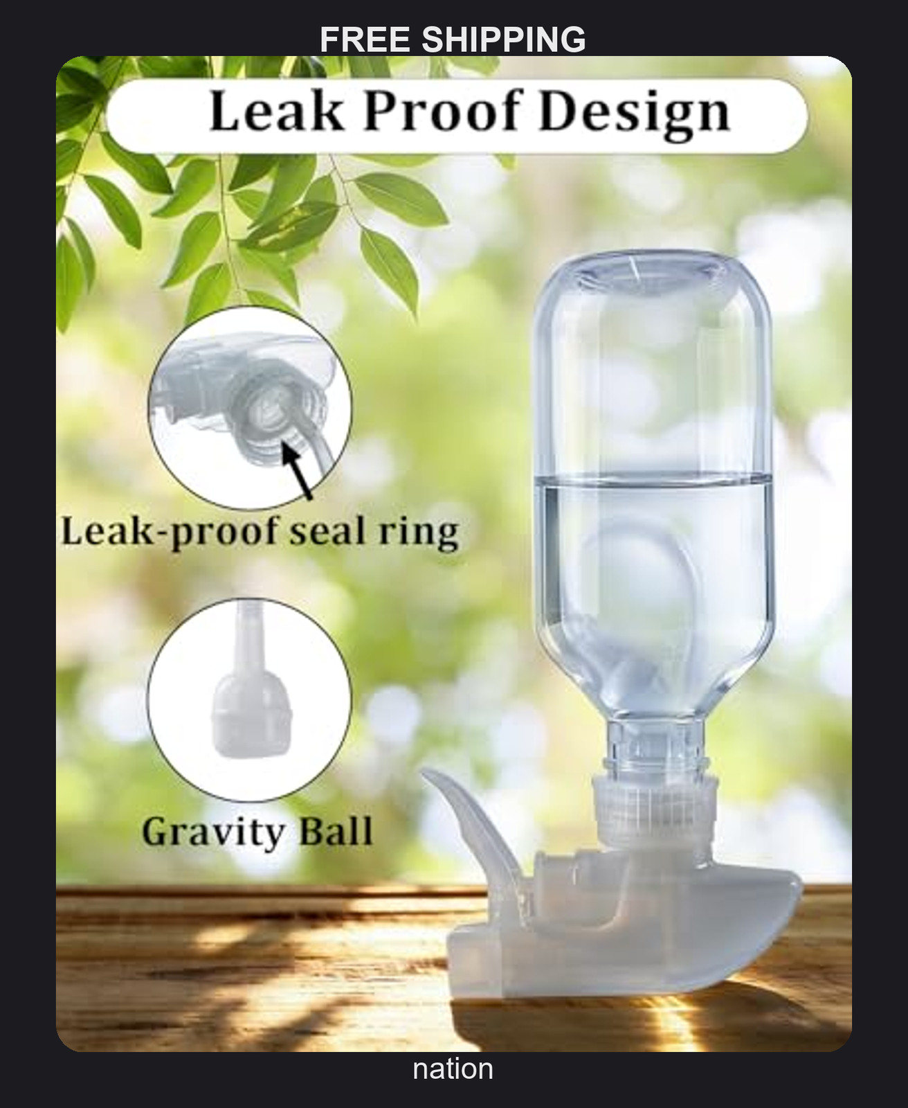 Two Pack 10oz Plastic Spray Bottles with Adjustable Nozzles