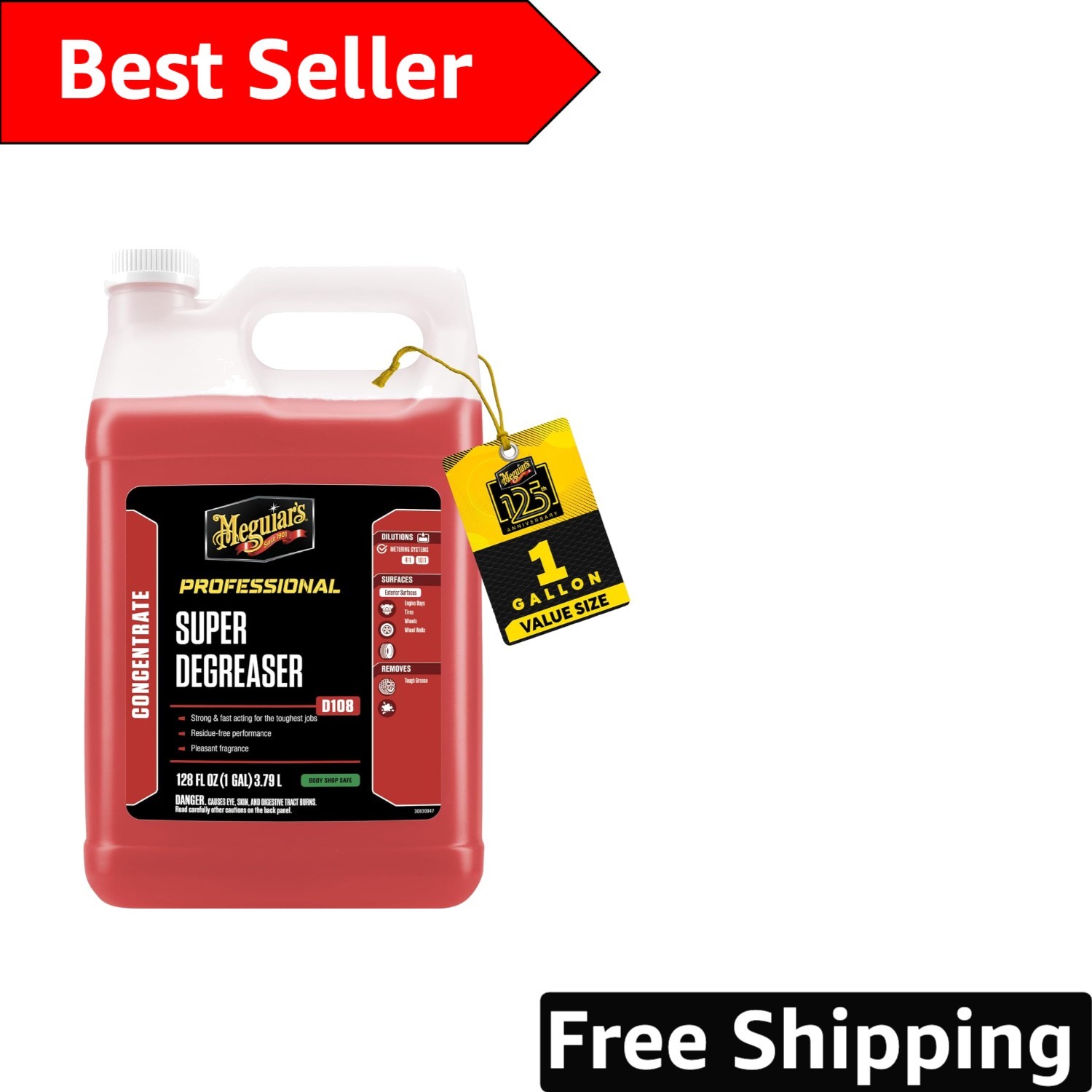 Meguiar’s Super Degreaser – 1 Gallon | Fast Acting & Residue Free Cleaning Spray