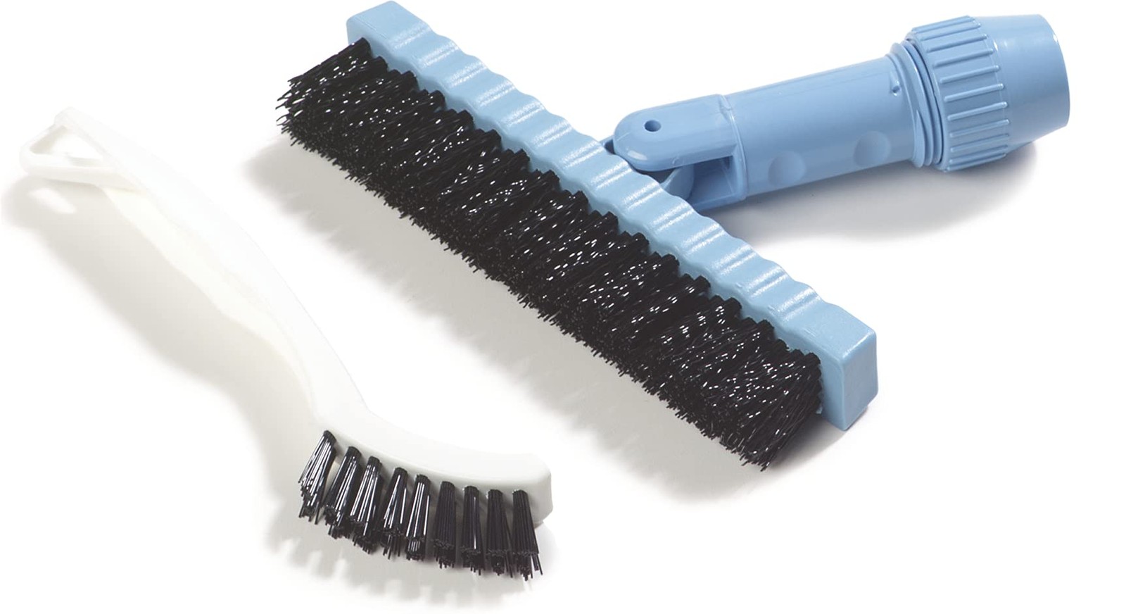 Flo-Pac Grout Brush with Nylon Bristles, Scrubber with Handle for Bathroom an…