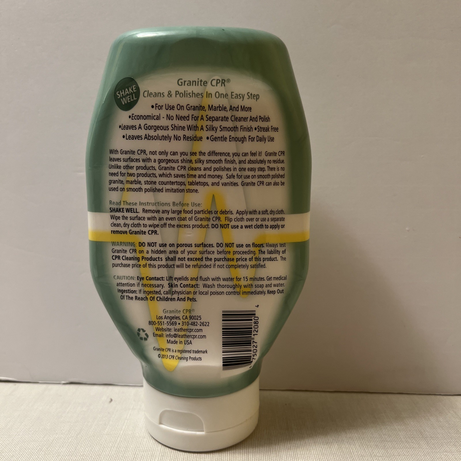 CPR Granite Marble 2-In-1 Cleaner & Polish Shine Smooth New Discontinued 18oz