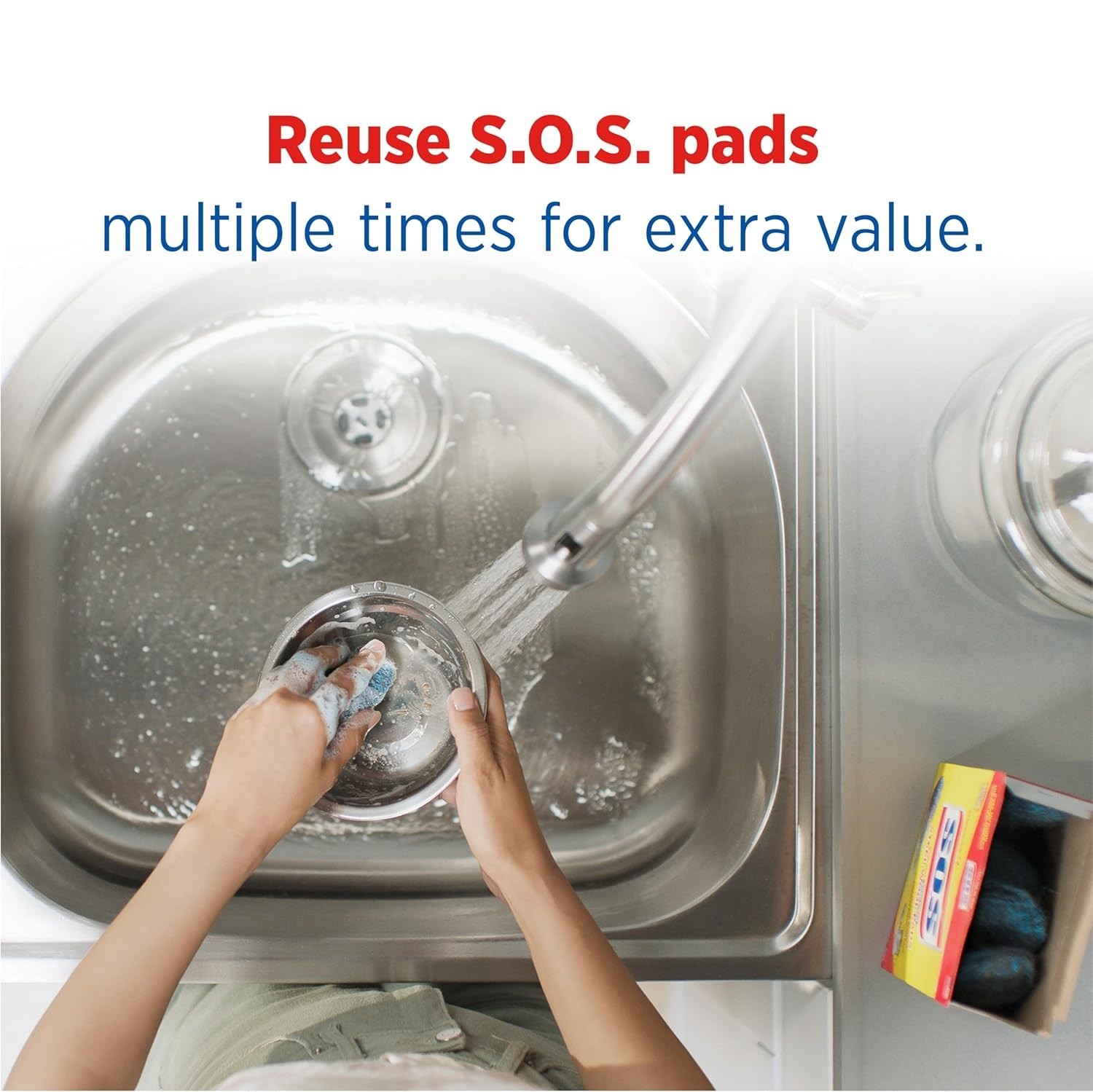 S.O.S Steel Wool Soap Pads, 10 Count
