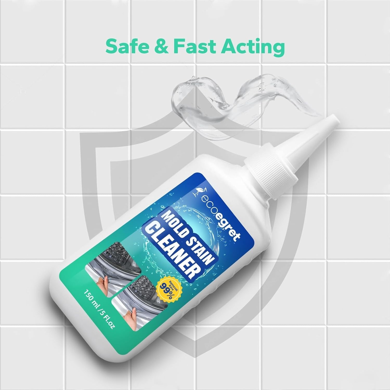 Eco-Friendly Mold Stain Remover Gel 5 Fl Oz – Powerful, Safe & Easy Application