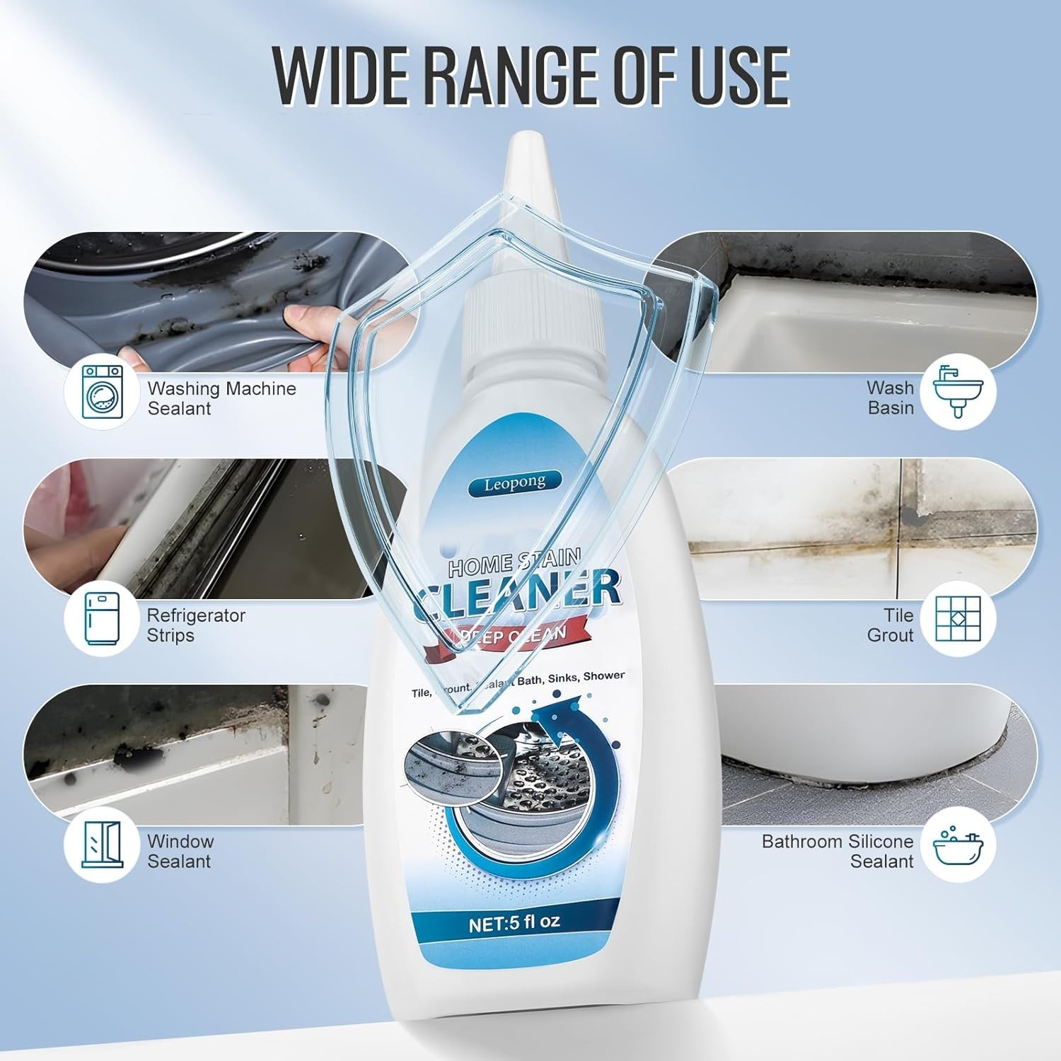 Home Cleaner Gel, Cleaner for Washing Machine, Refrigerator Strips, Household…