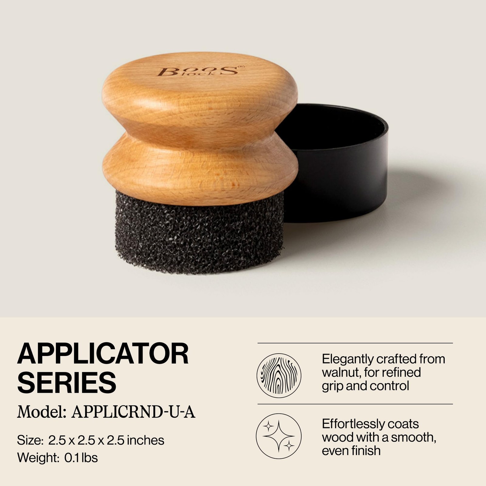 3-Piece All-Natural Care & Maintenance Set 16 oz Mystery Oil 5 Board Cream Round