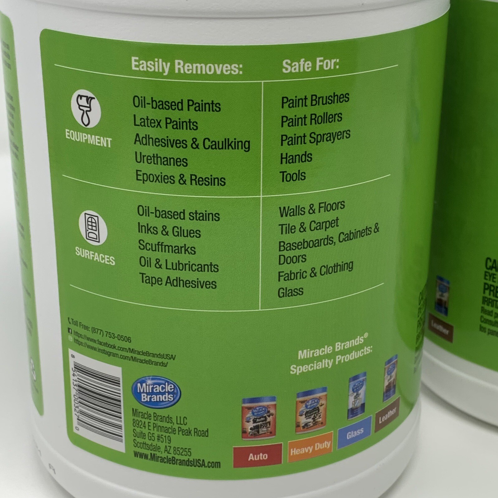 Lot of 2 Miracle Brands Paint Wipes – Textured Wet Wipes 180 Ct Total – 12″ x 6″