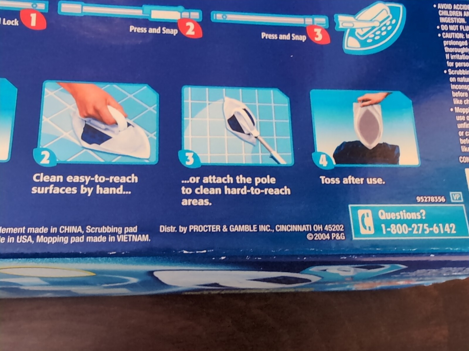 Mr. Clean Magic Reach All in One Cleaning Tool Starter Kit Detachable Pole NEW