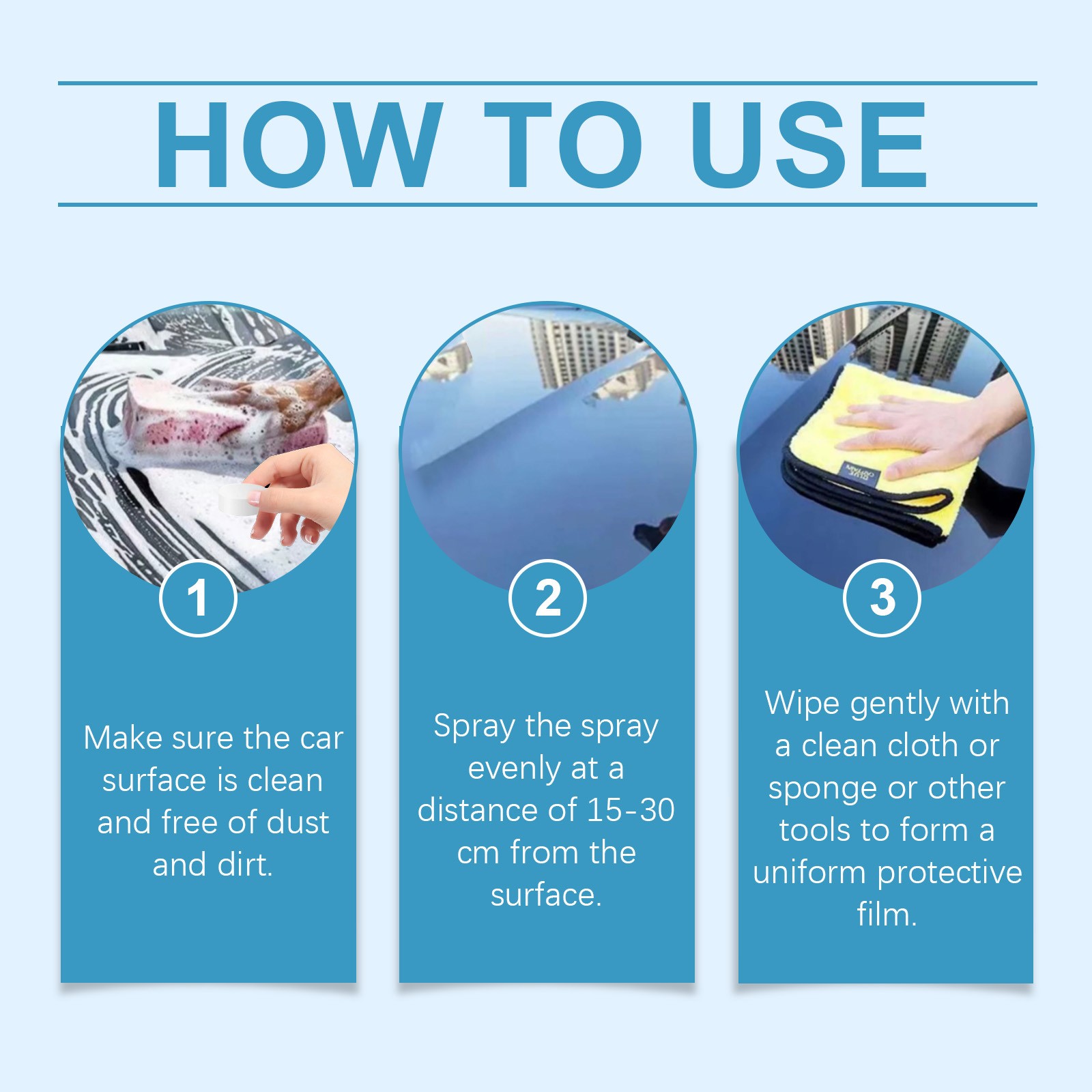 Car Coating Spray Care – Reconditioning Paint Sealing Glaze Aid Tool 🧼