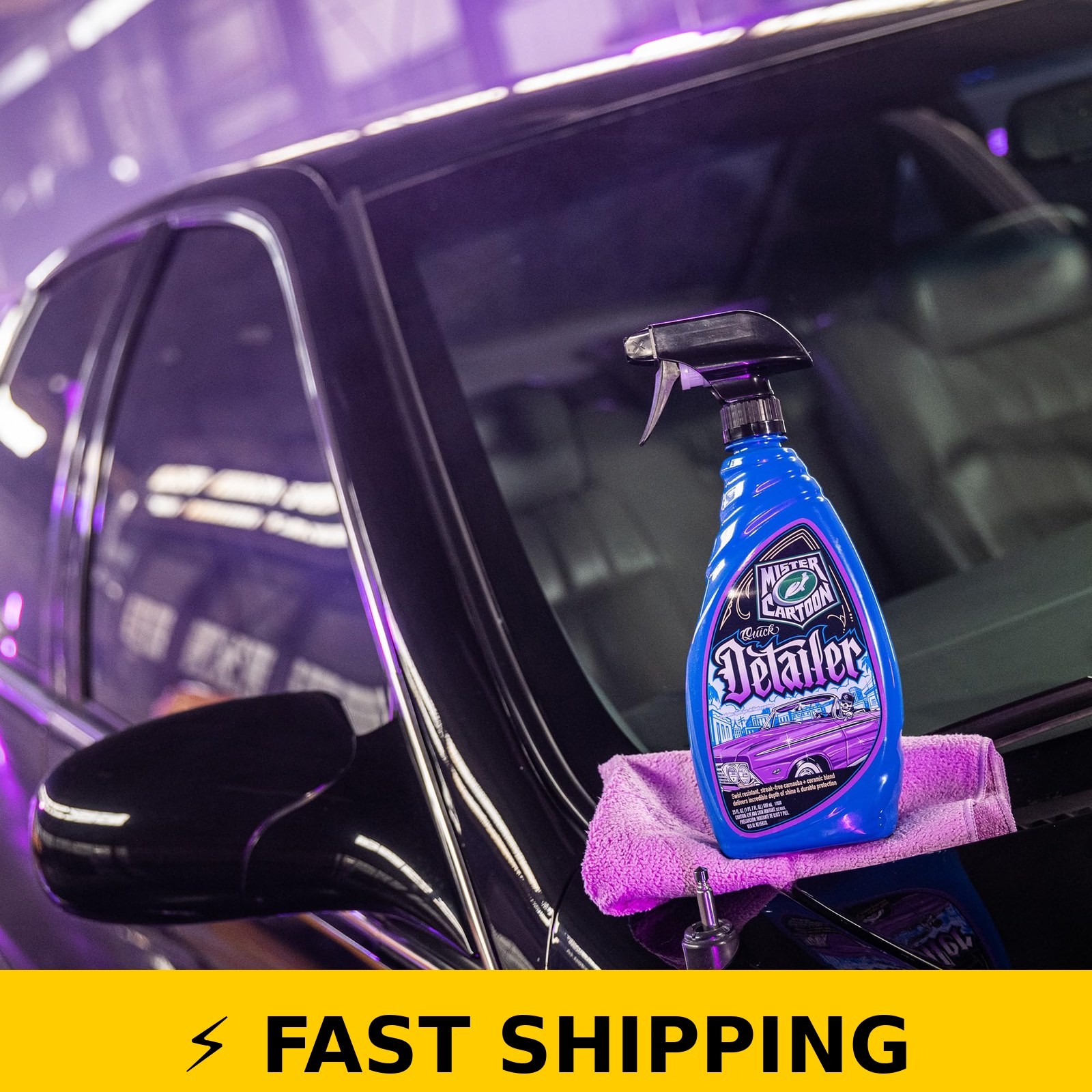 Turtle Wax X Mister Cartoon Quick Detailer 23 oz Waterless Cleaning