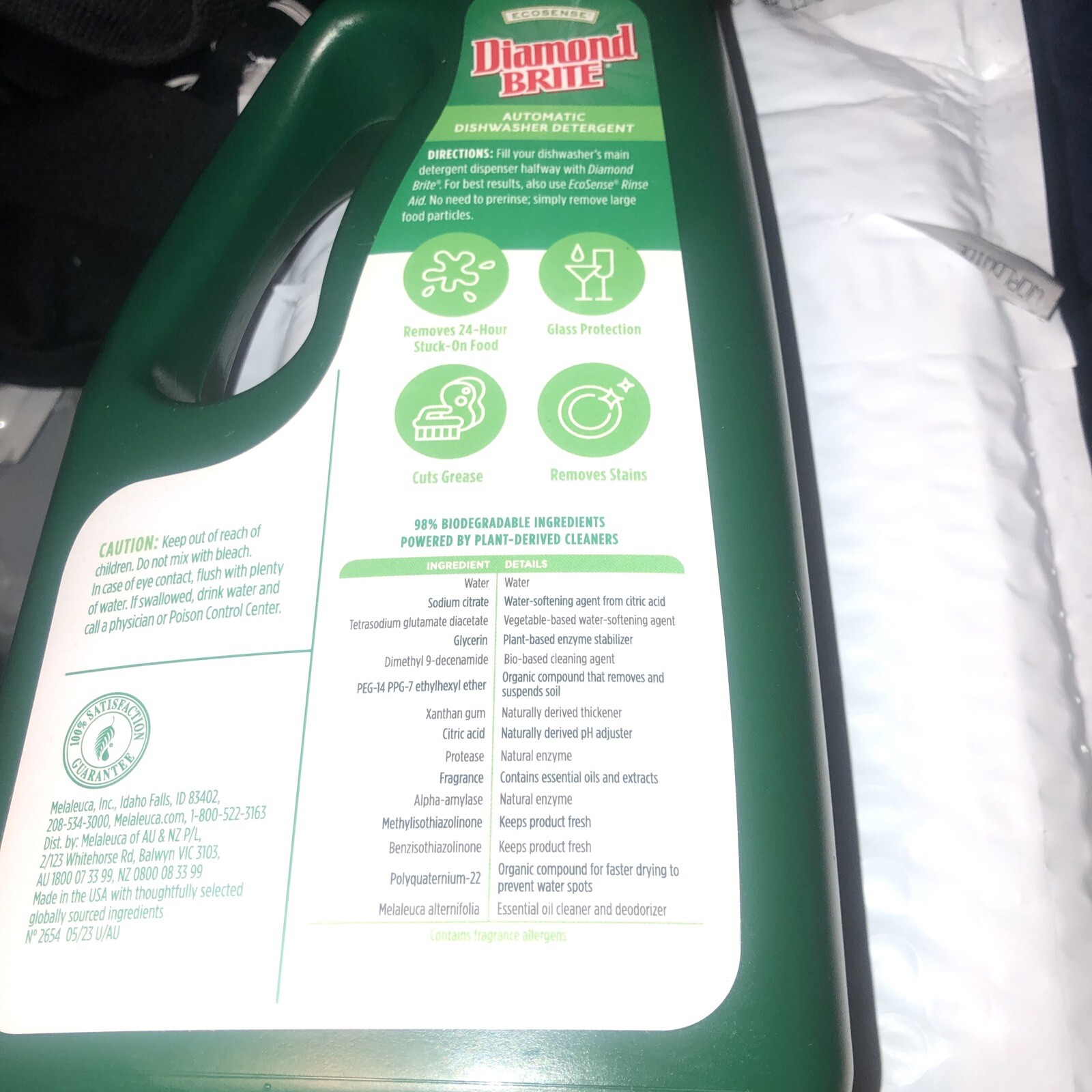 MELALEUCA Diamond Brite Eco-Sense Concentrated Liquid Dishwasher Detergent 32 Oz