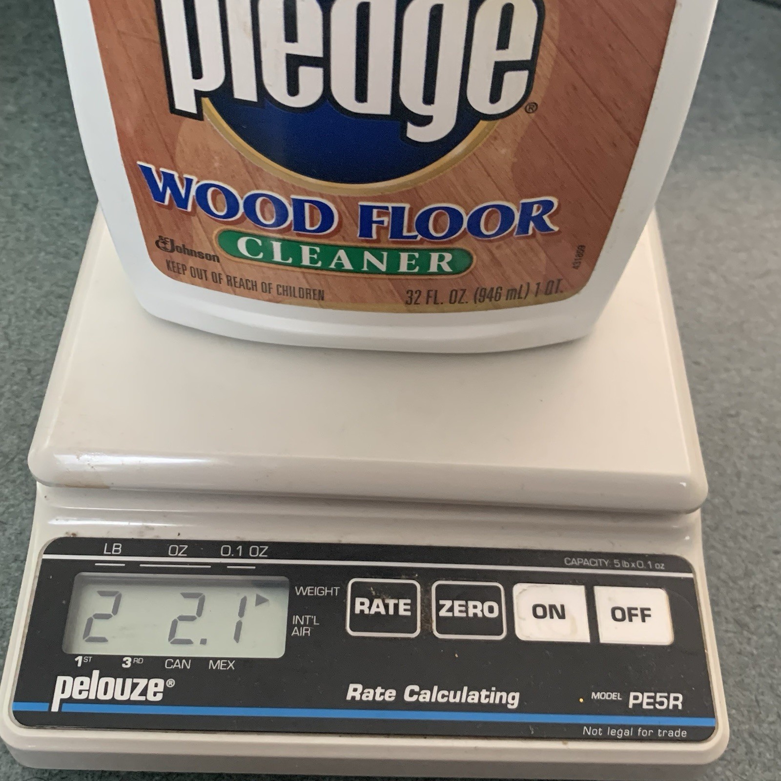 Vintage RARE SC Johnson Pledge Wood Floor Cleaner 1998 Original Old Formula 32oz