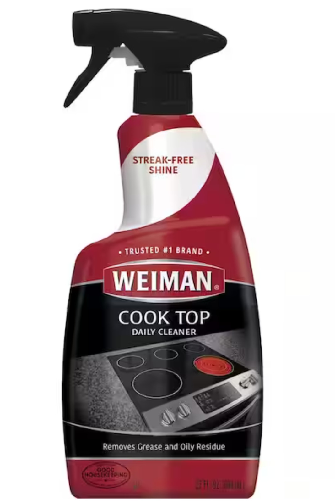 WEIMAN Stove Top Daily Cleaner Range Top Glass Ceramic Polish Shine Protect 22oz