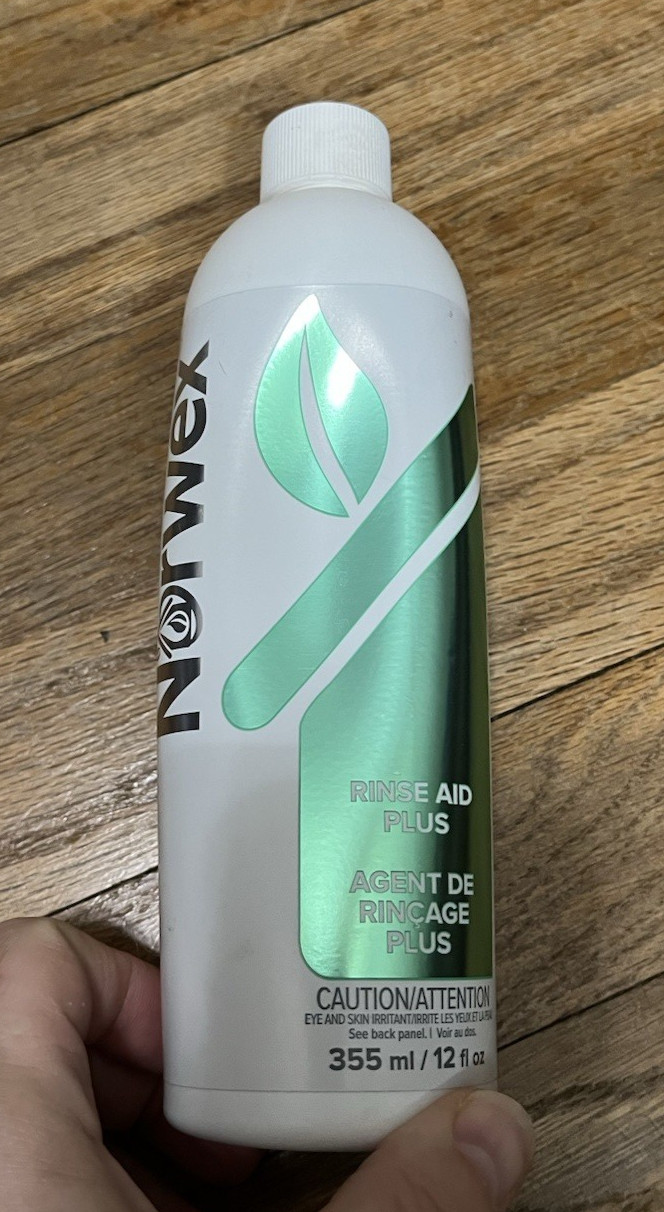 NORWEX Rinse Aid Plus 355 ML / 12 FL OZ NEW and Sealed Bottle