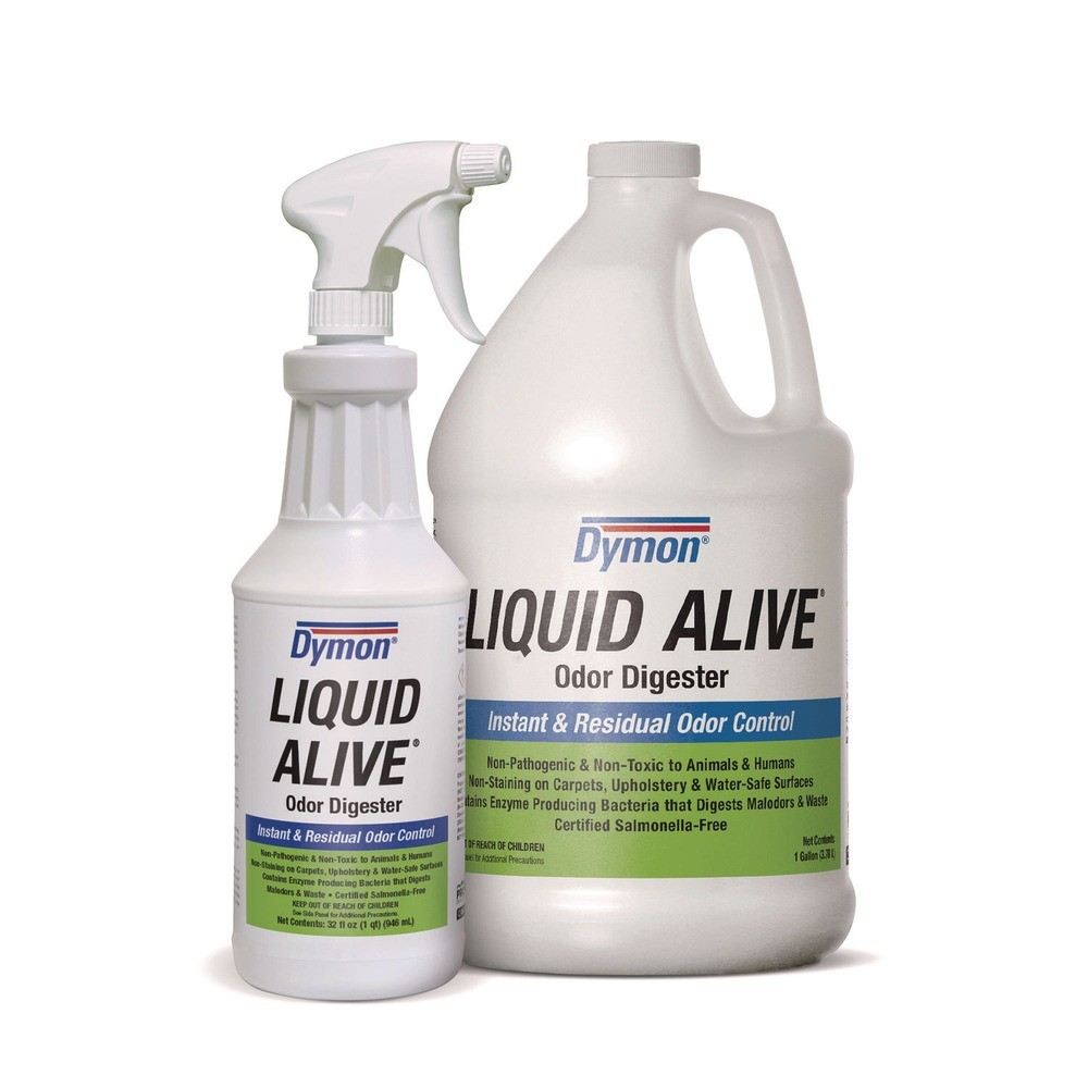 Dymon 33632 LIQUID ALIVE 32 oz Bottle Odor Digester (12/CT) New