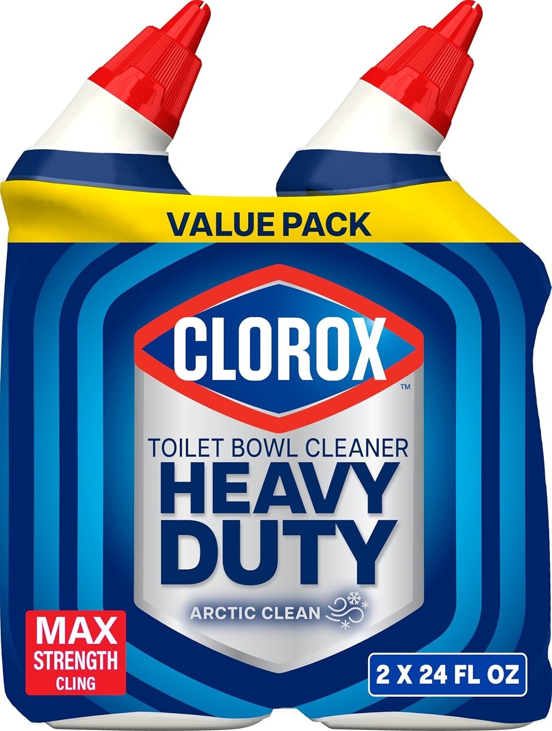 Max Strength Toilet Bowl Cleaner – Bleach-Free, 24 Fl Oz., Pack of 2, Deodorizes