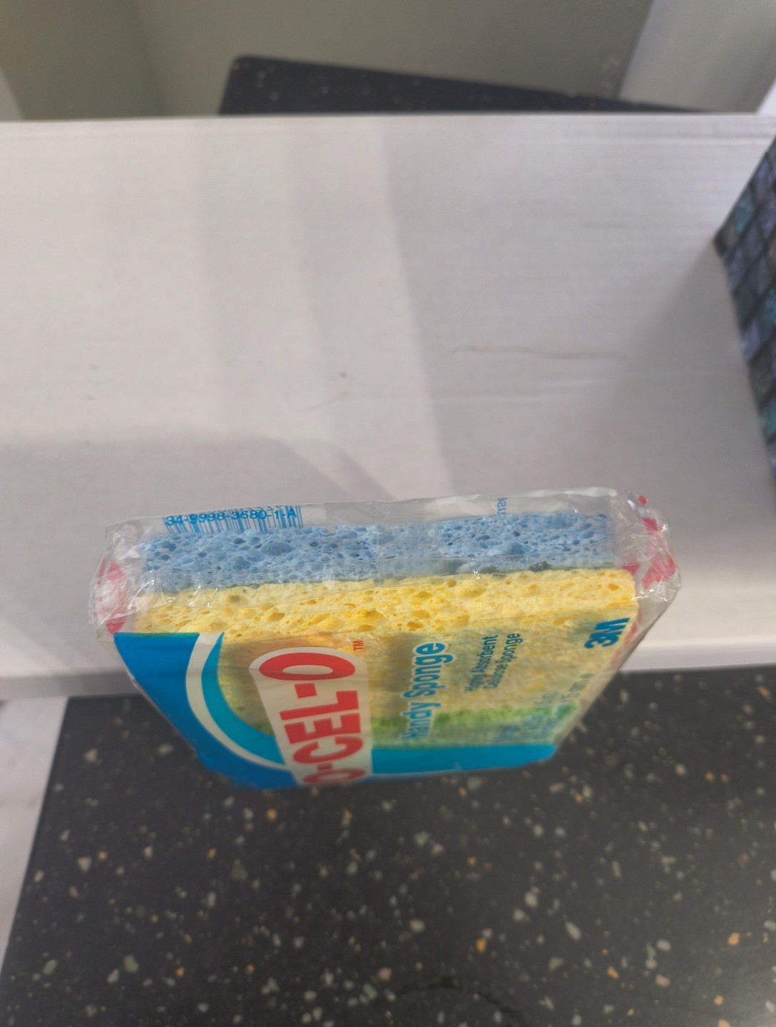 Vintage 1993 O-CEL-O Handy Sponges 3M USA Made (4) 4.7×3.0x0.6 Cellulose NOS