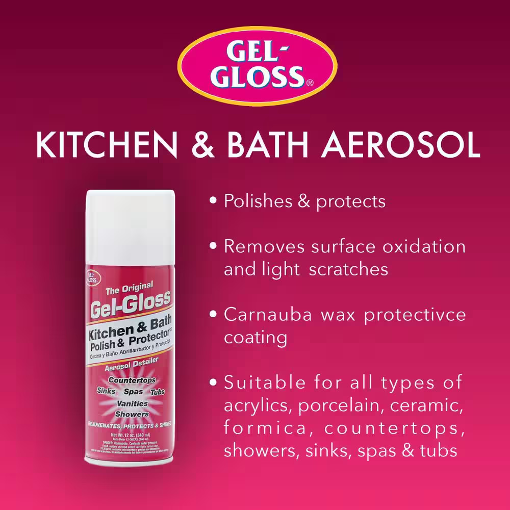 12 Oz. One Step Fiberglass Aerosol Cleaner, Protector and Polish