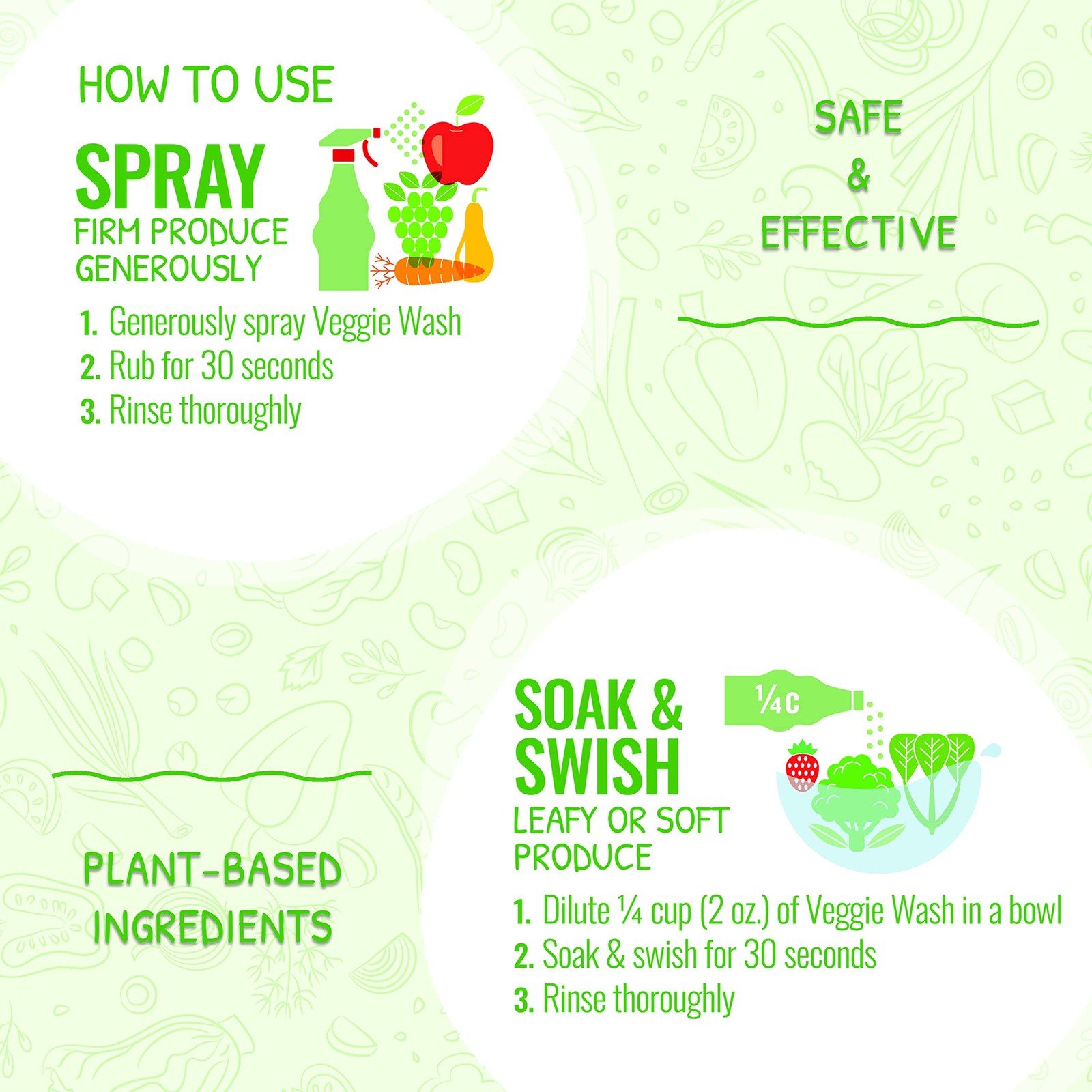 Fruit & Vegetable Wash, Produce Wash and Cleaner, 16-Fluid Ounce, Pack of 2, …