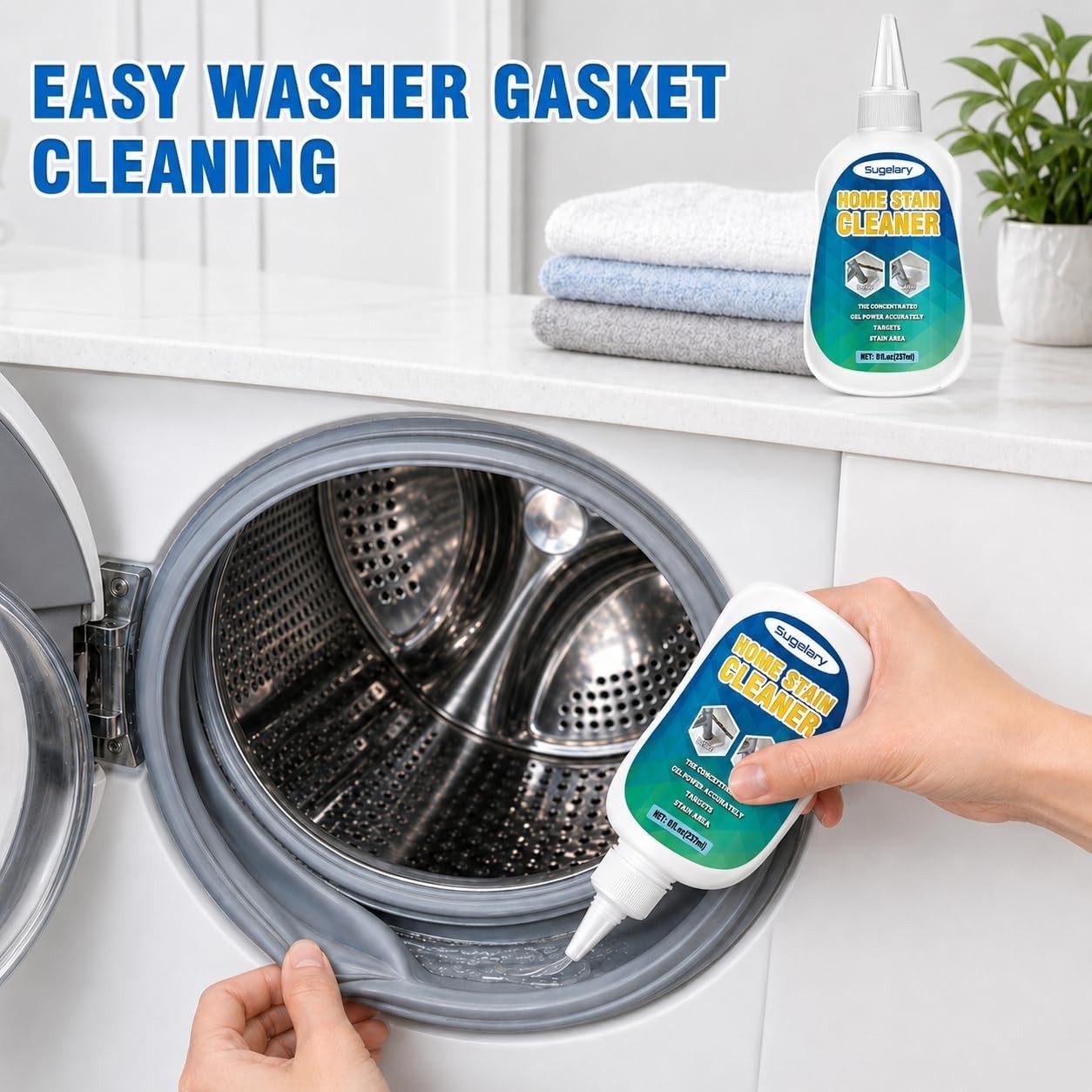 All-Purpose Unscented Mold Stain Gel for Washing Machine & Household Surfaces