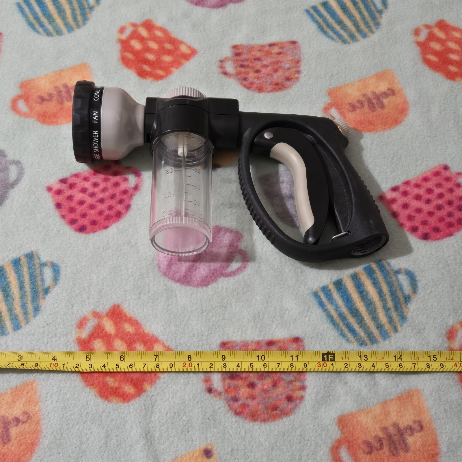 9-Pattern Car Wash Nozzle with Built-In Soap Dispenser Adjustable Spray
