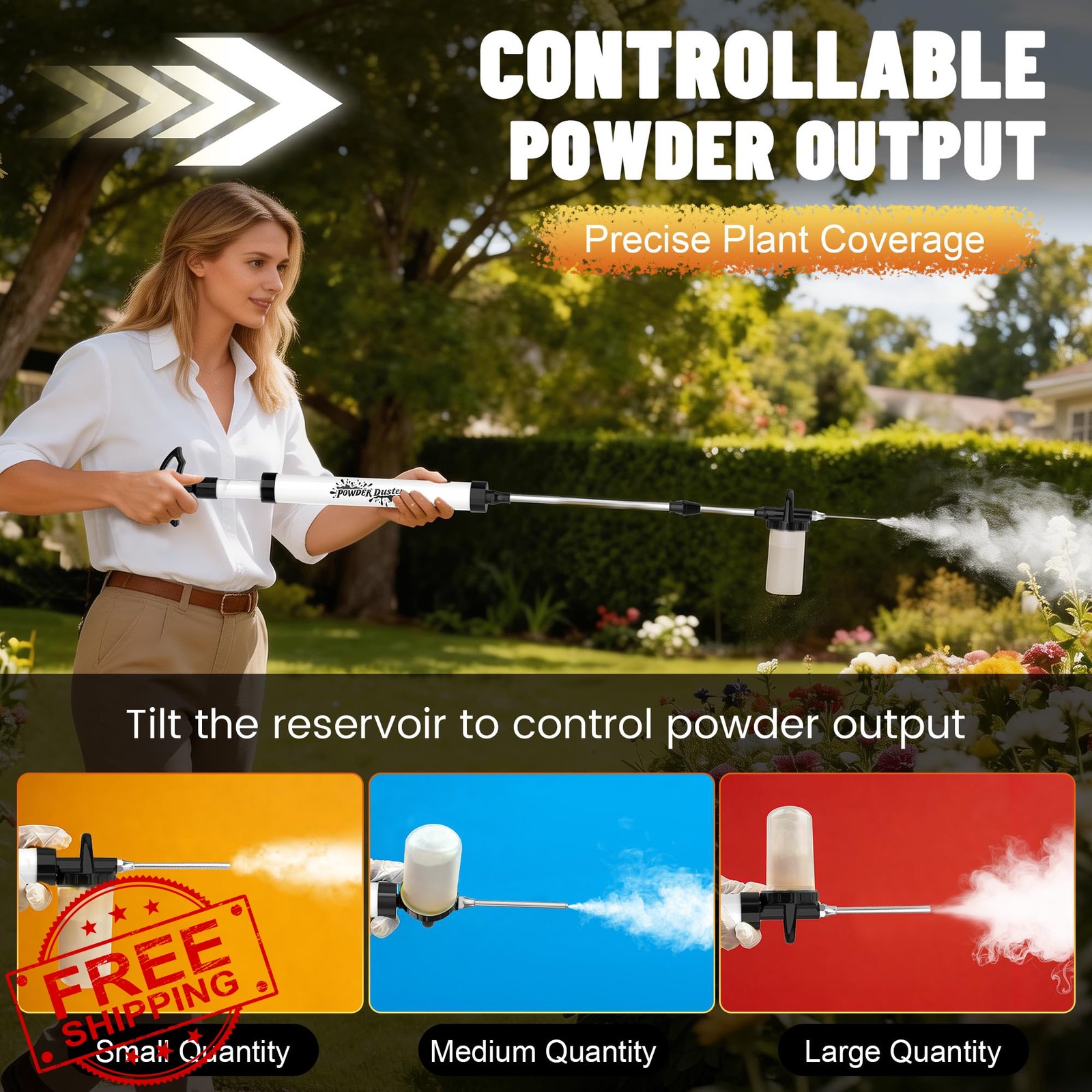 LIXUANBY DE Powder Duster 4FT White