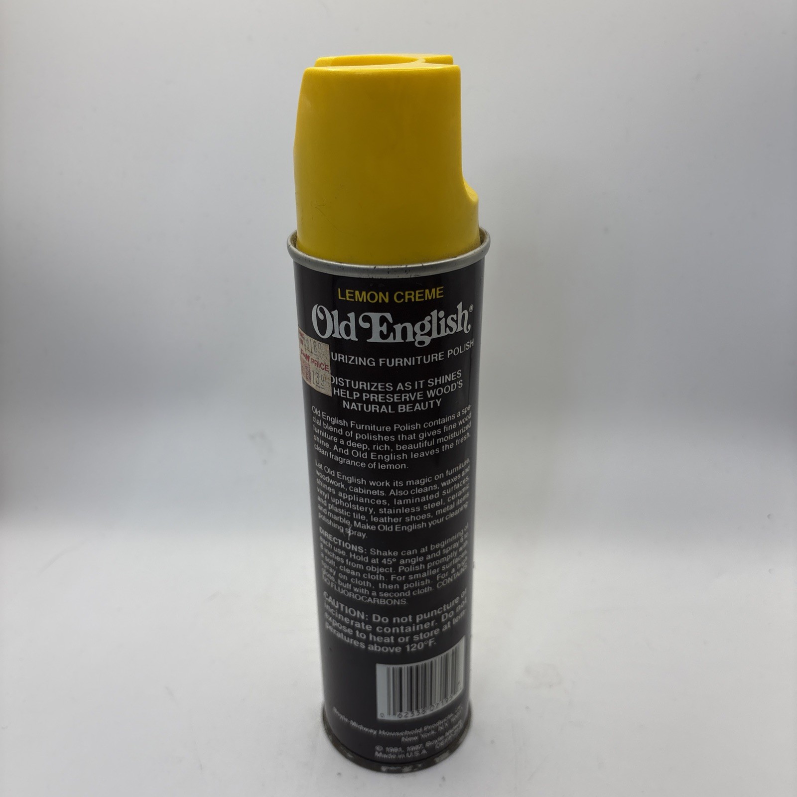 Vtg 80s Old English Lemon Creme Moisturizing Furniture Polish Used Close To Full