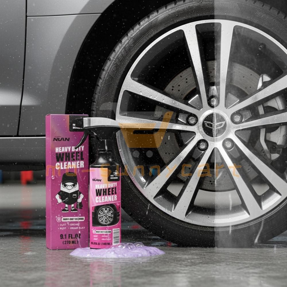 1-3Pack 270ml Powerful Wheel Cleaner Repair Polishing Car Rim Tire Cleaning Kit
