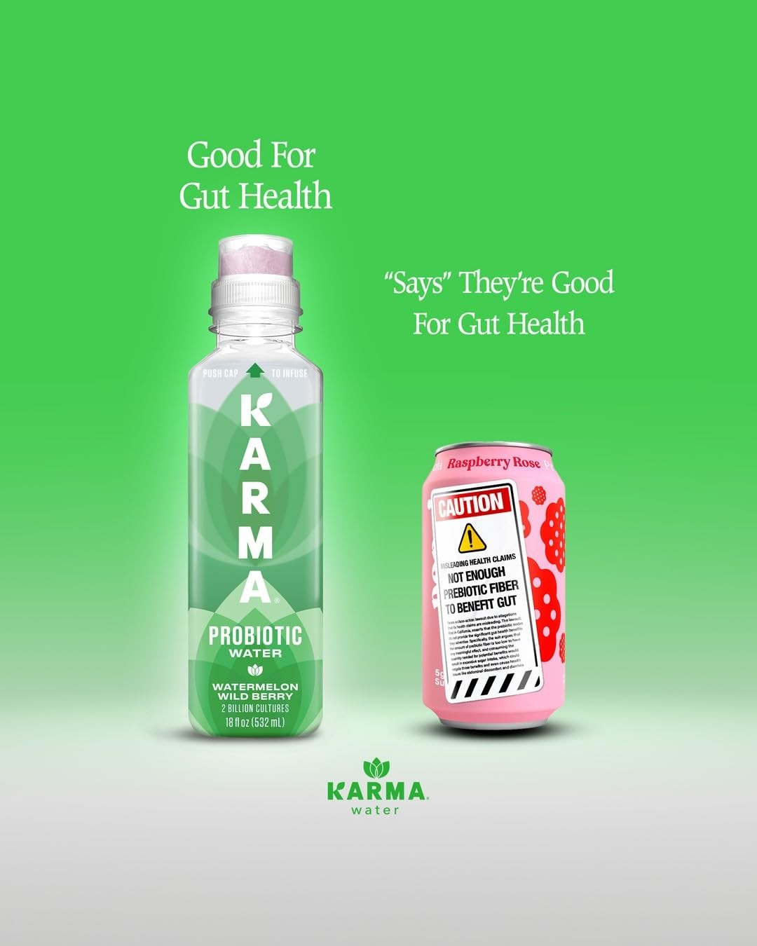 Karma Probiotic Water – 12 Pack, Strawberry Lemonade Drink – Immune & Gut Heal