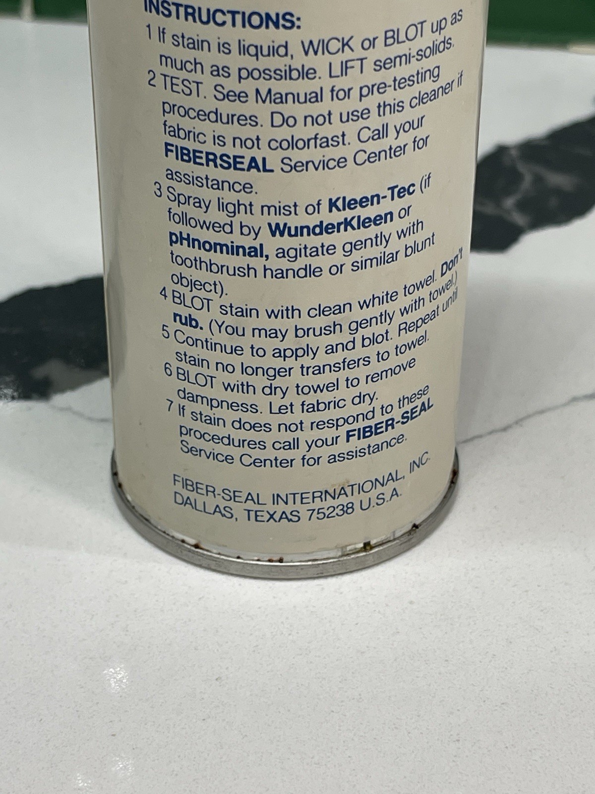 Fiber-Seal Solvent Fabric Cleaner For Crayons, Grass, Greasy Food Stains, Makeup