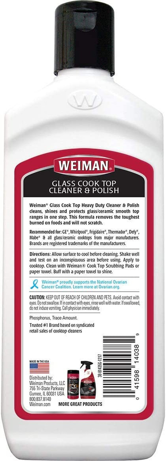Glass Cooktop Heavy Duty Cleaner & Polish – Shines and Protects Glass/Ceramic Sm