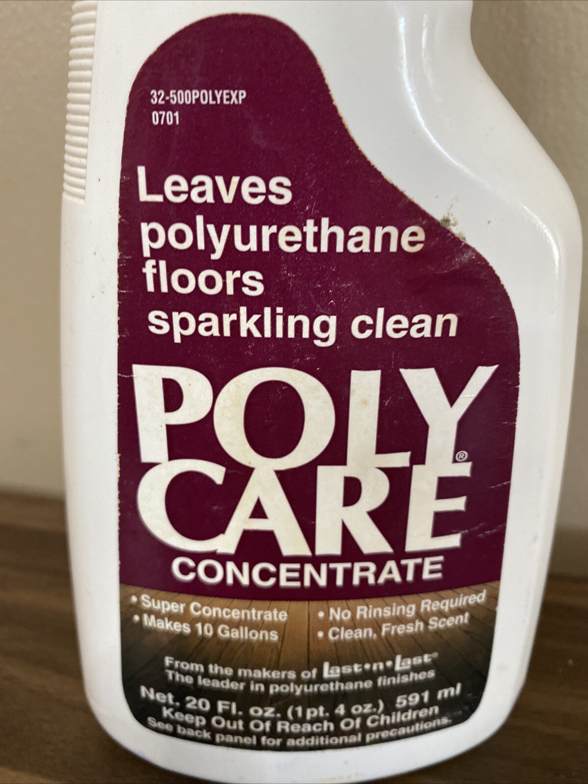 PolyCare Concentrate No Rinse Polyurethane Cleaner 20 Oz 65% Full