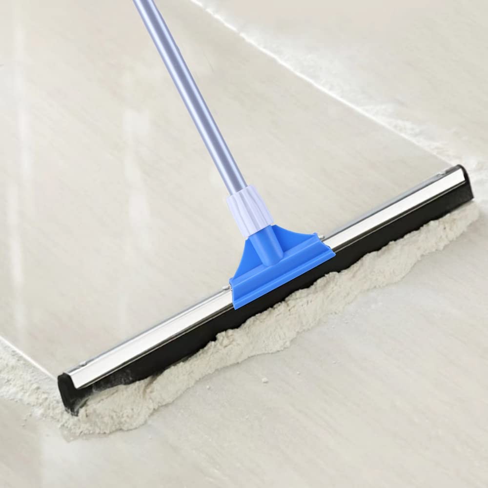 Floor Squeegee for Concrete Floor – 50″ Squeegee Broom with Long Handle for T…