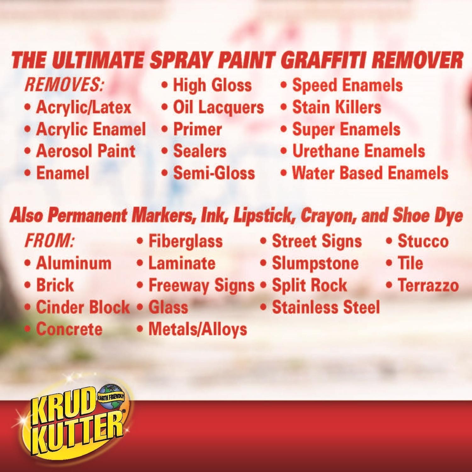 Rust-Oleum Krud Kutter Graffiti Remover 32 oz. (Pack of 6)