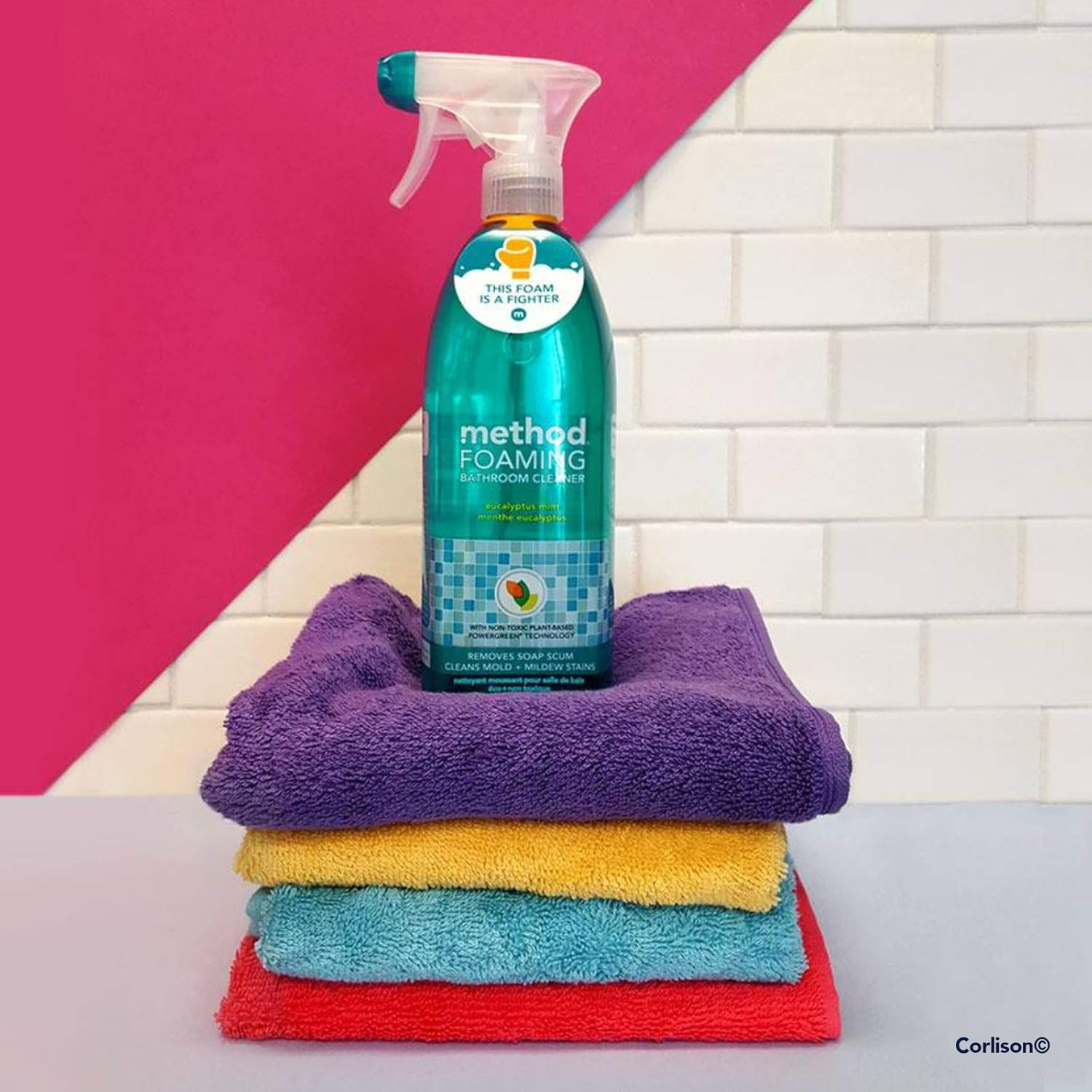Foaming TUB+TILE CLEANER, Eucalyptus Mint, 28 Ounce, 1 Pack, Packaging May Vary